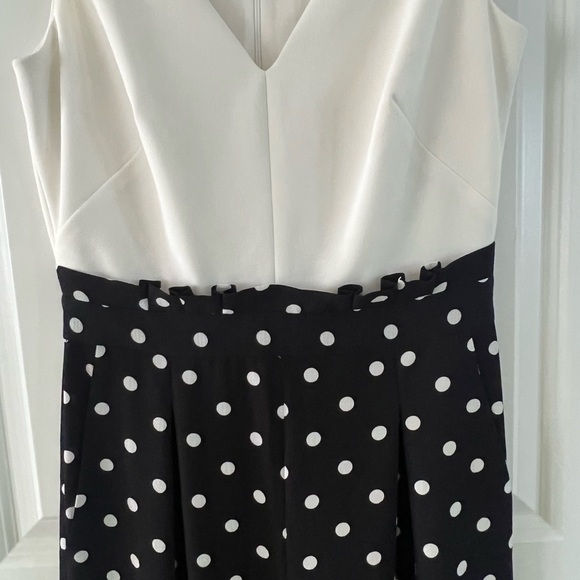 Elle Black and White Polka Dot Jumpsuit - Picture 3 of 4
